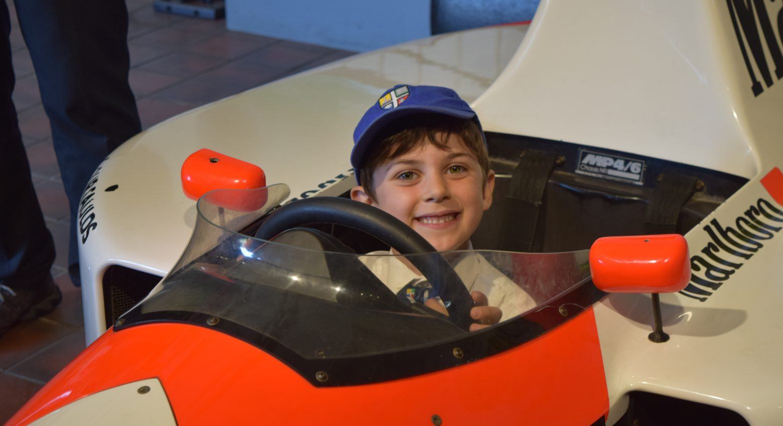 Boy in a plane