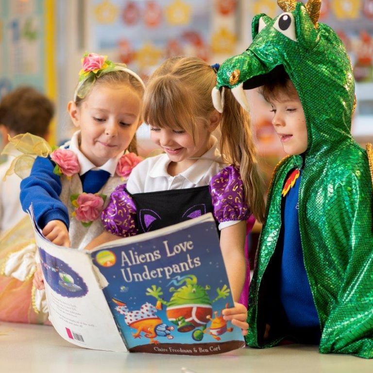 pre school students on World Book Day